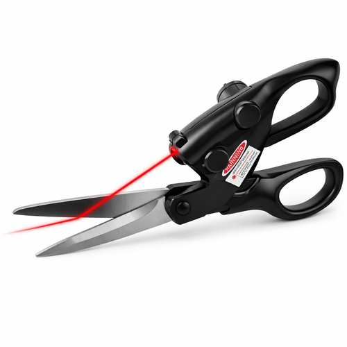 Laser-Guided Precision Scissors