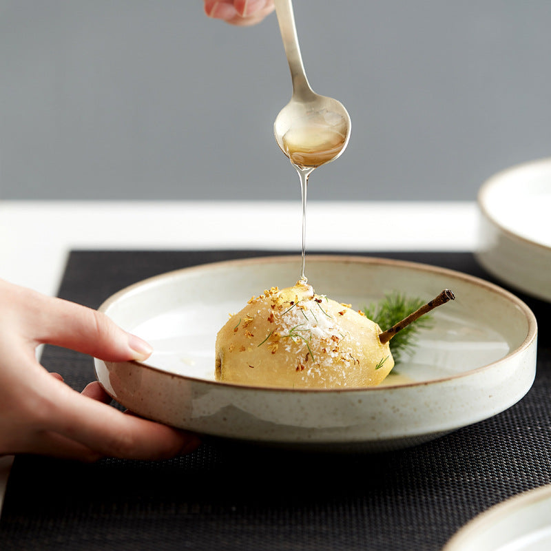 Rimwell Ceramic Serving Plate